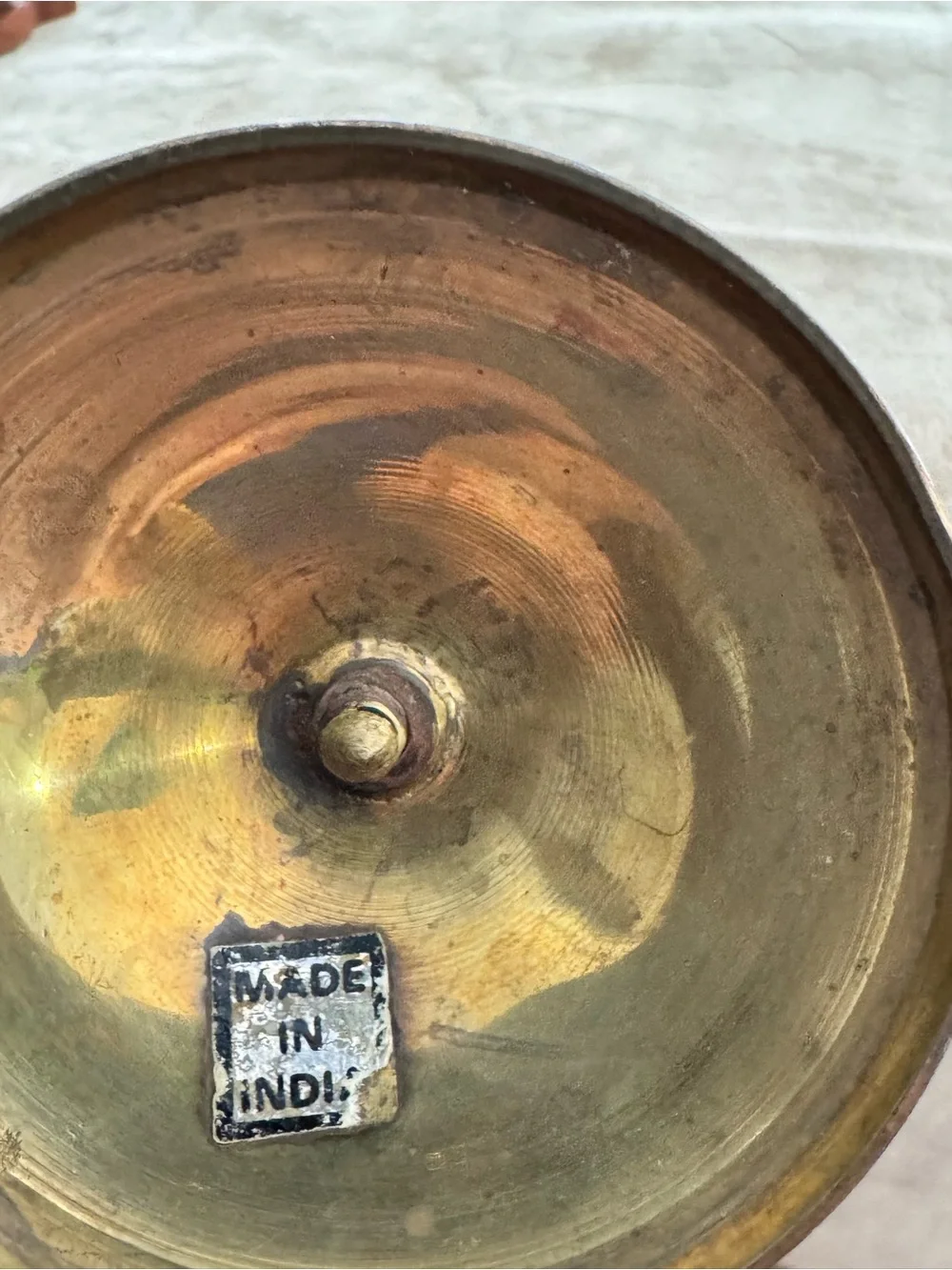 Vintage Brass Calla Lilly Bud Vase - Art Deco Style Brass Accent